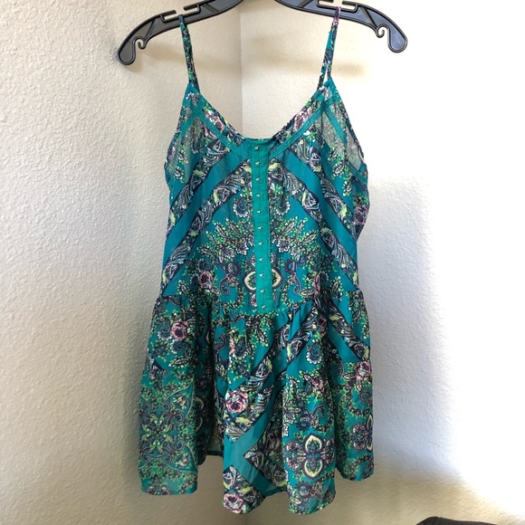 Rush Tops - Gorgeous Paisley & Floral Pattern Tank Top